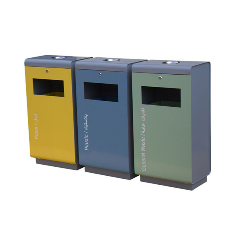 Indoor And Outdoor Advertising Trash Bins