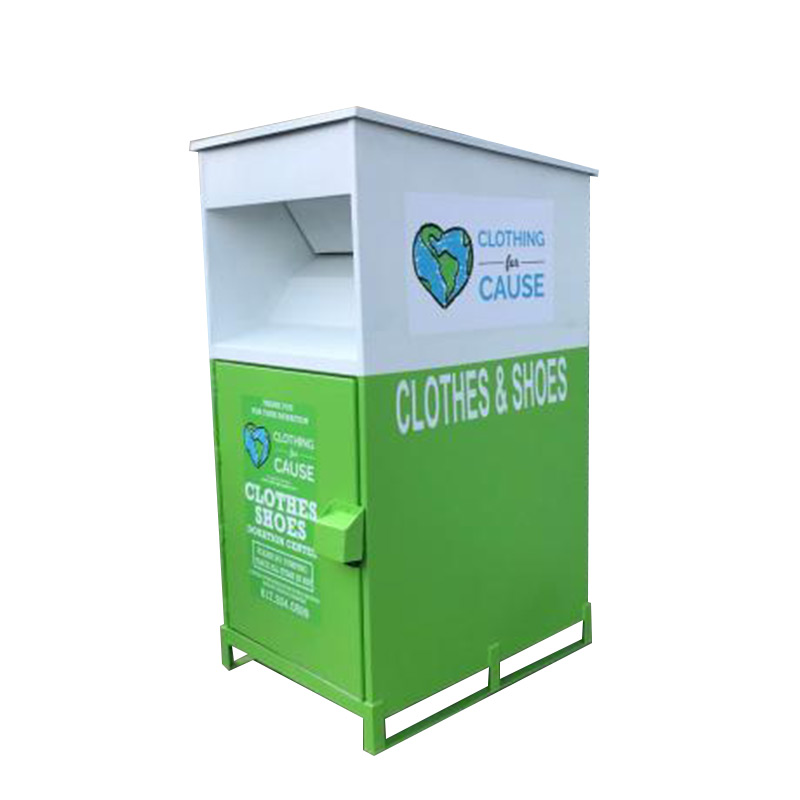 Outdoor Metal Donation Bin